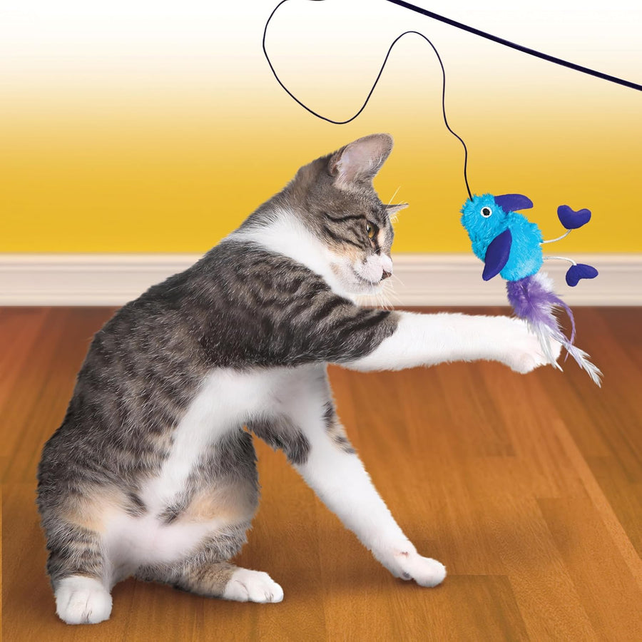 Kong Teaser Feather Interactive Cat Wand