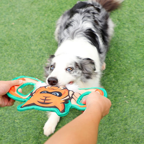 GiGwi Mighty Challenge Tiger Toy for Dogs