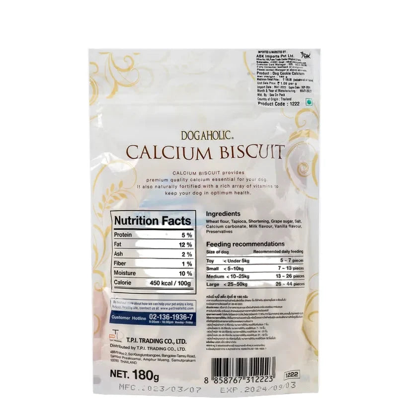 Dogaholic Calcium Biscuits for all Breeds