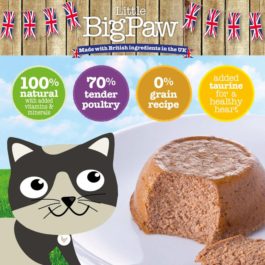 Little Big Paw Gourmet Poultry Mousse Selection Mixed Pack Cat Wet Food