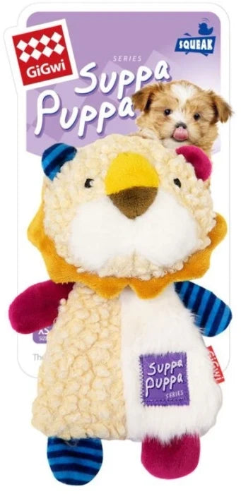 GiGwi Suppa Puppa Lion Squeaker Toy for Dogs