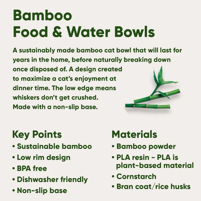Beco Bamboo Cat Bowl
