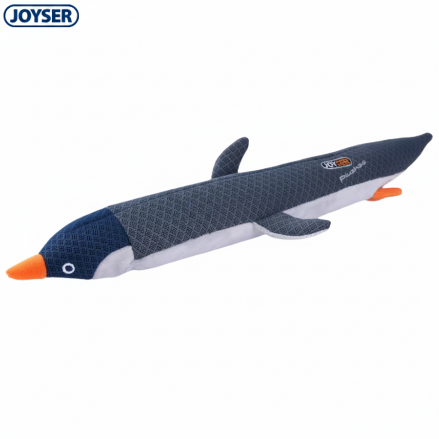 Joyser Penguin Plush Dog Toy with Full Body Squeaker