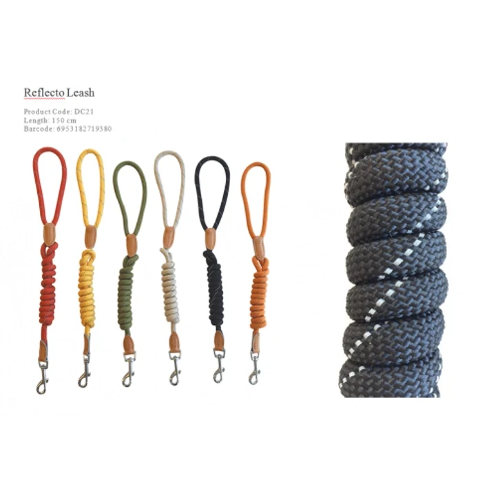 M-Pets Reflecto Assorted Dog Leash