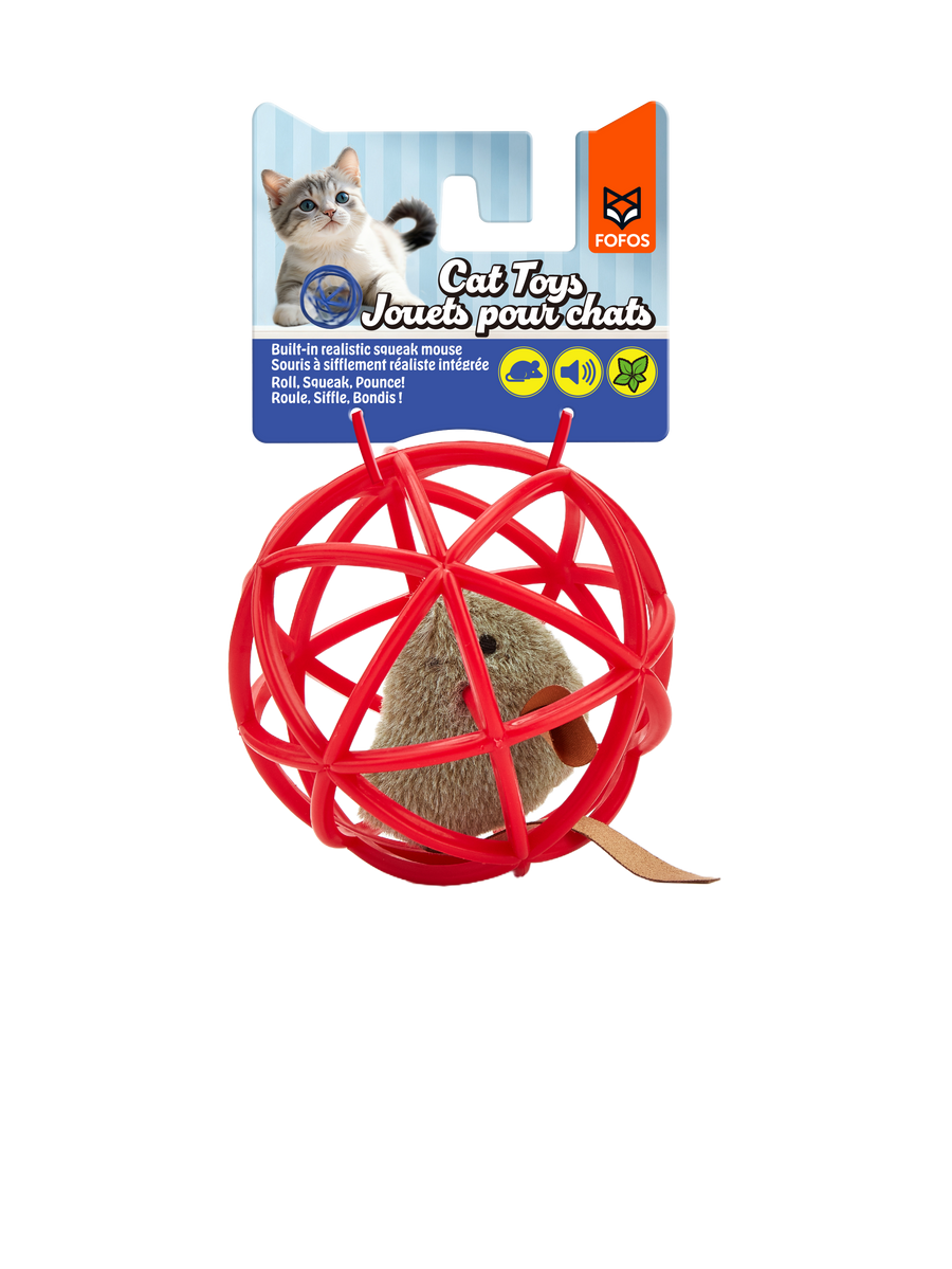 Fofos Mouse In The Ball Cat Toy