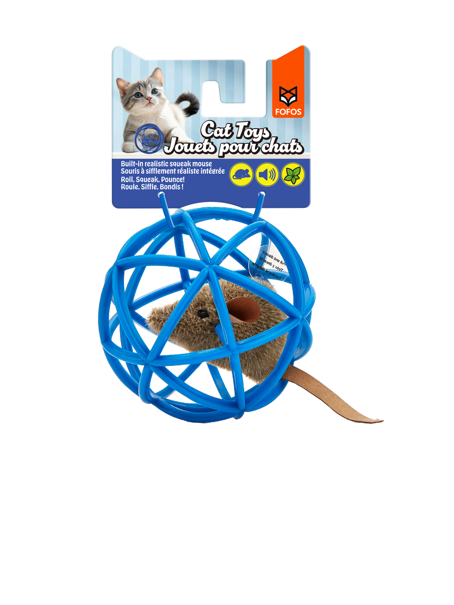 Fofos Mouse In The Ball Cat Toy