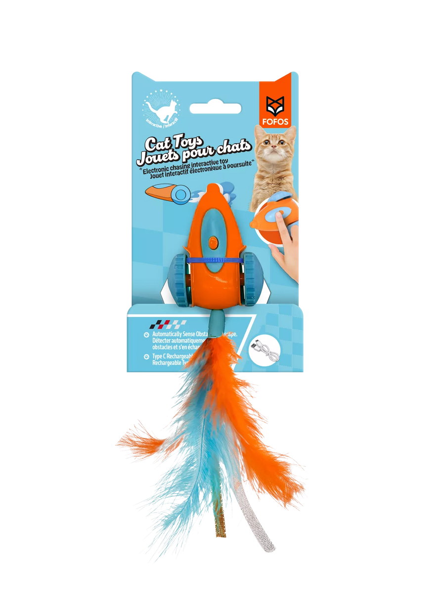Fofos Interactive Race Car Toy For Cat