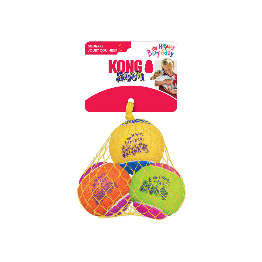 Kong Air Dog Squeakair Birthday Balls Dog Toy