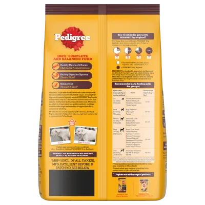 Pedigree Meat and Rice Adult Dog Dry Food