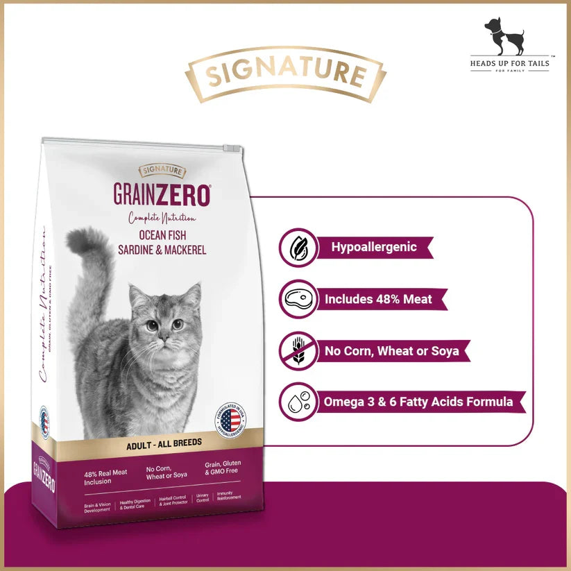 Signature Grain Zero Adult Cat Dry Food