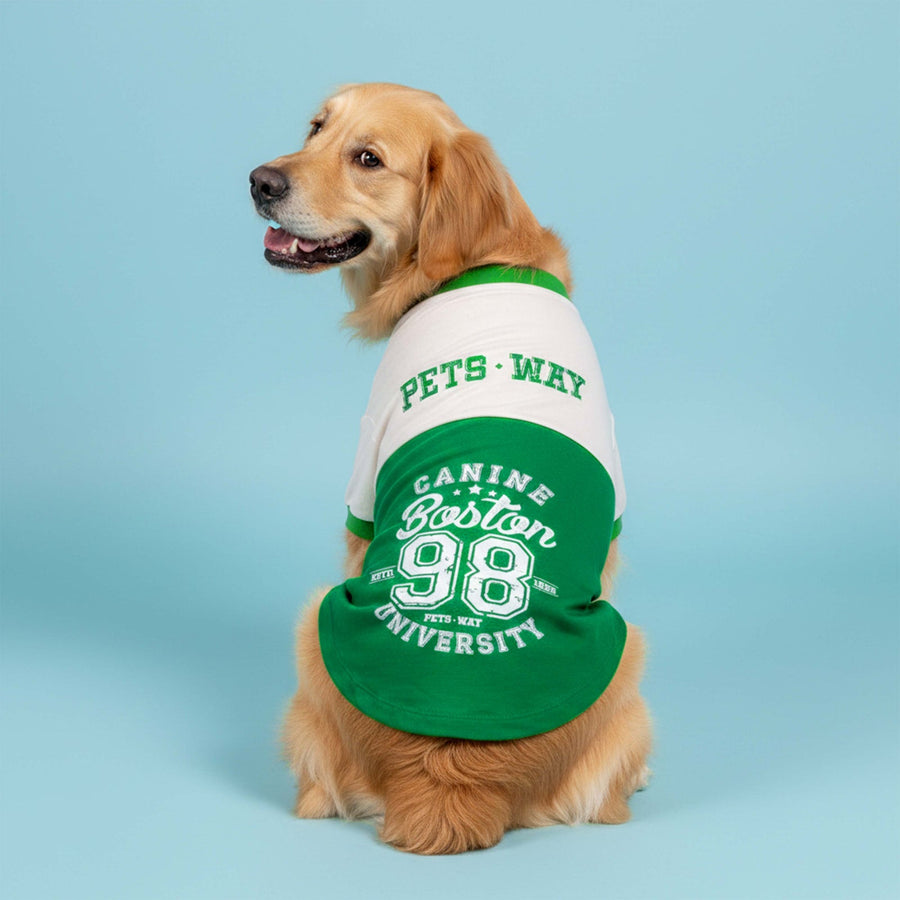 Pets Way Green Barkball Boston T-Shirt for Dogs