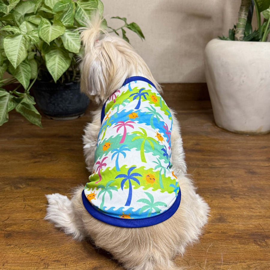 Pets Way Beach Printed Vest for Dogs