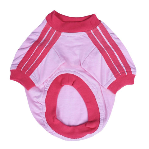 Pets Way Dive In Stripes Blush T-Shirt for Dogs