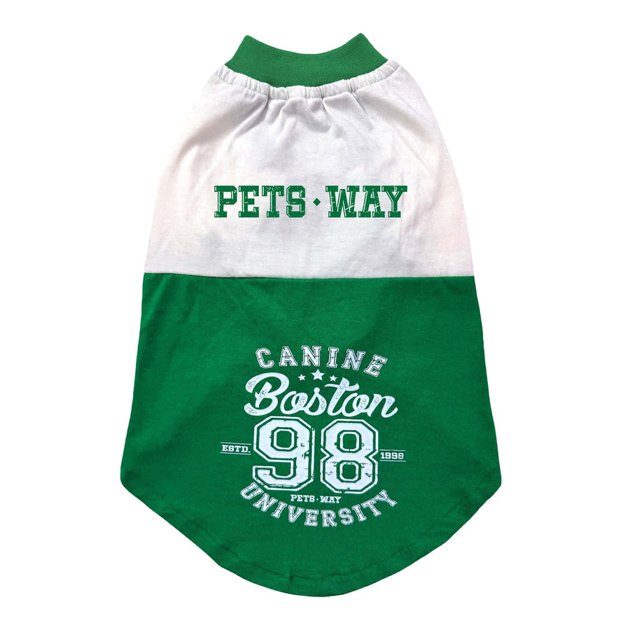 Pets Way Green Barkball Boston T-Shirt for Dogs