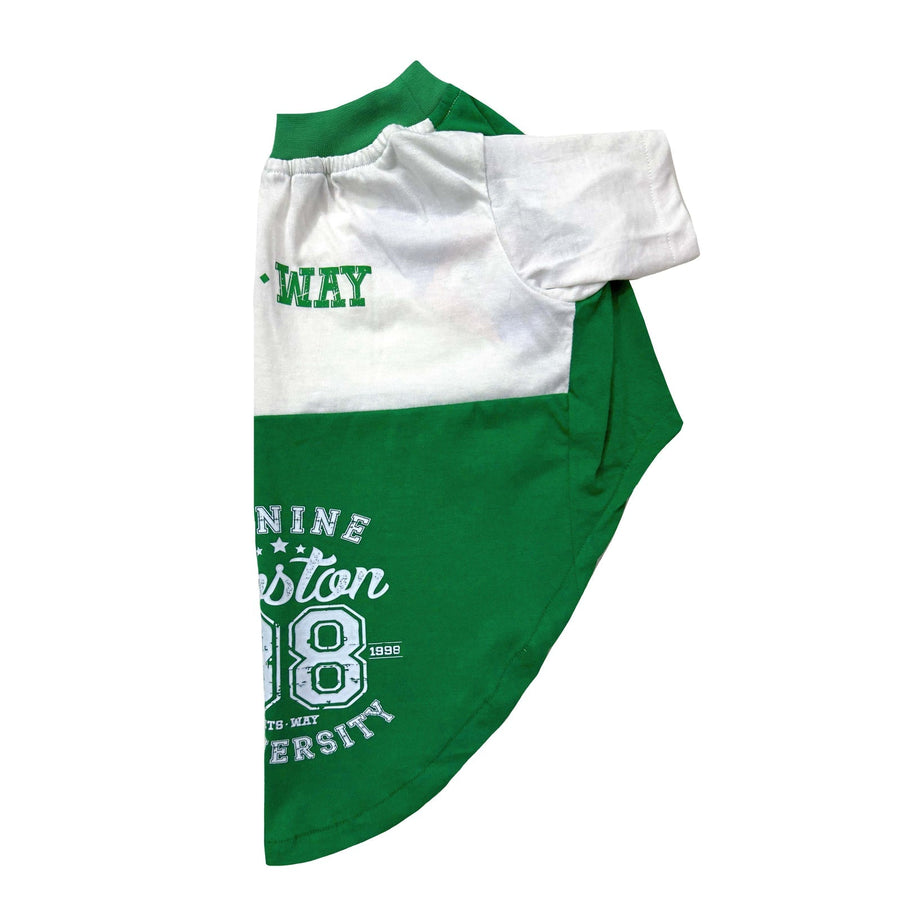 Pets Way Green Barkball Boston T-Shirt for Dogs