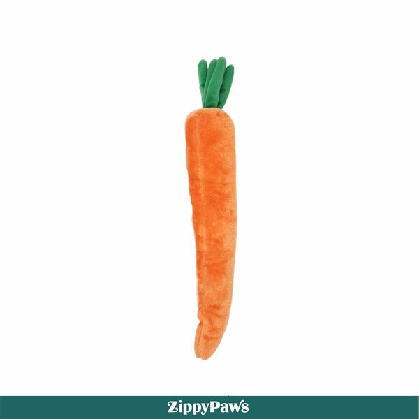 Zippy Paws Carrot Jigglerz Plush Toy for Dogs