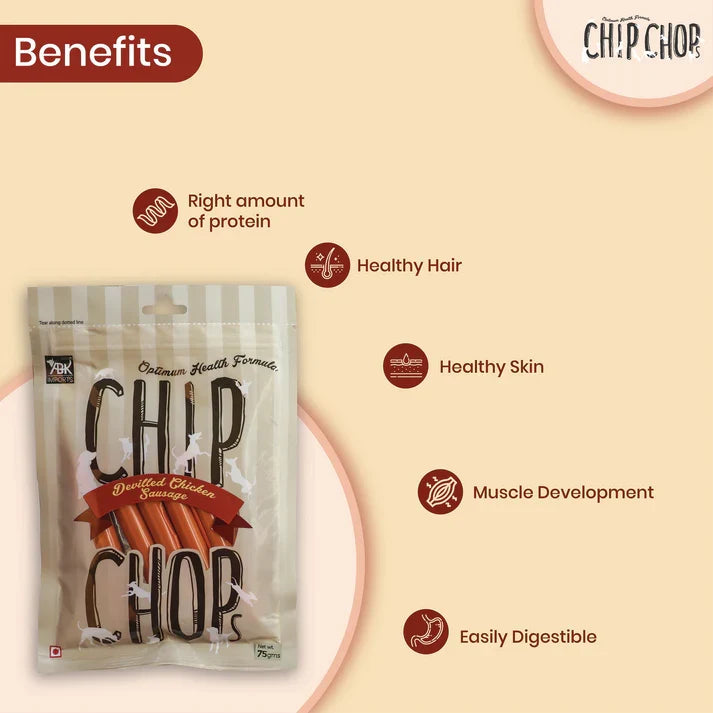 Chip Chops Chicken Sausages Dog Treat