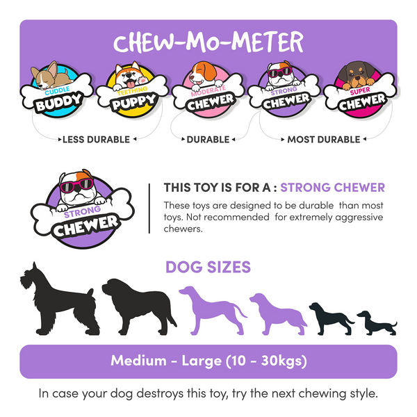 Fofos Durable Sealife Series Chew Toy for Dogs