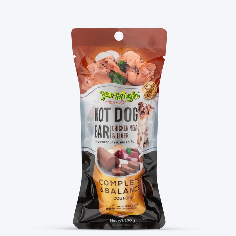 JerHigh Hotdog Bar Dog Treat - Chicken