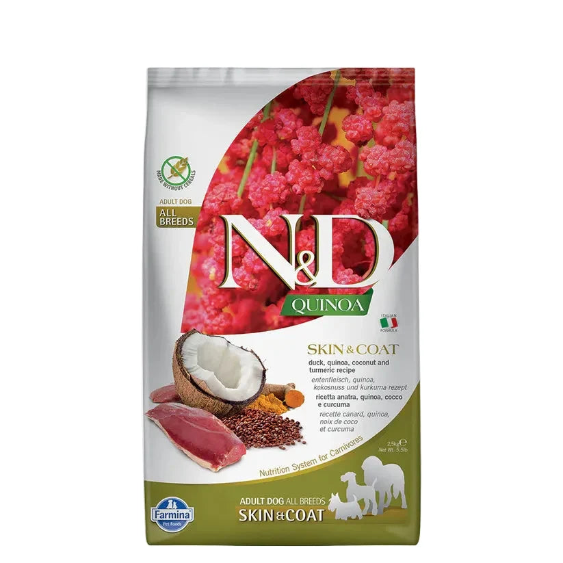 N&D Quinoa Skin & Coat Duck Grain Free Adult Dog Dry Food