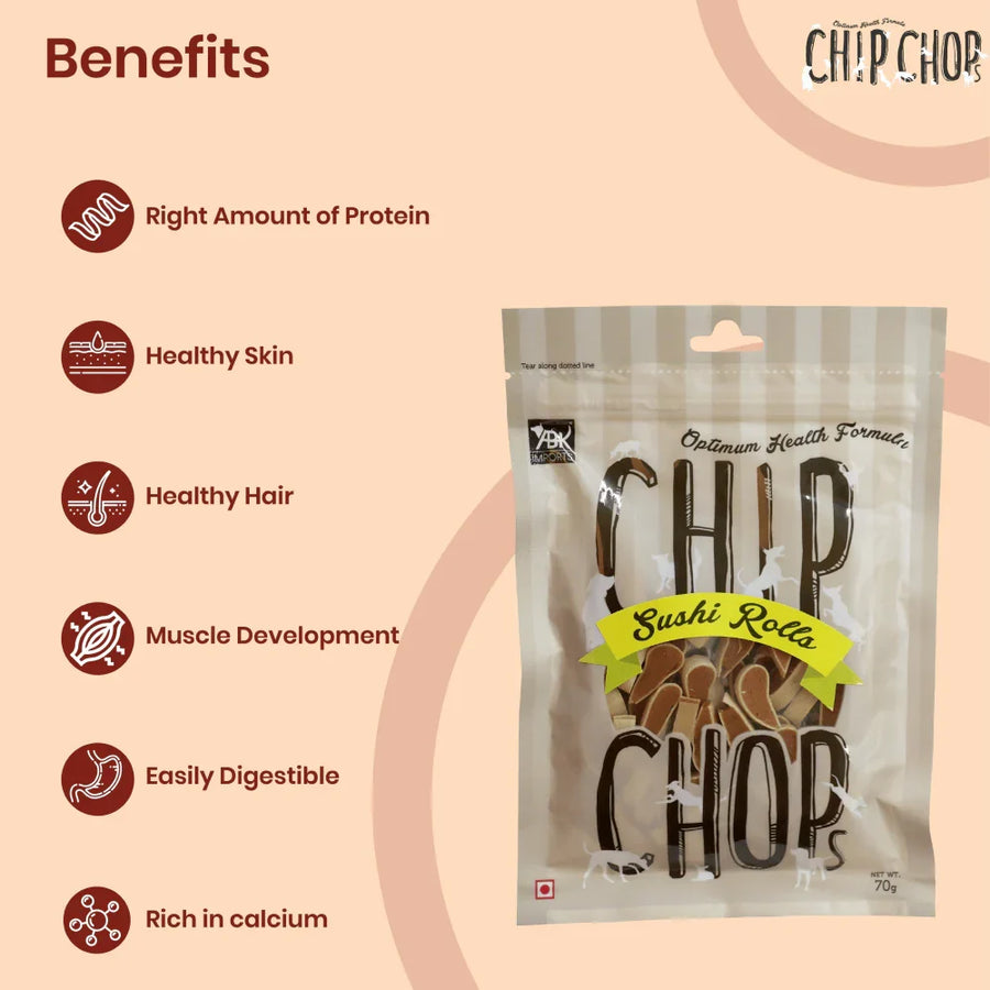 Chip Chops Sushi Roll Dog Treat