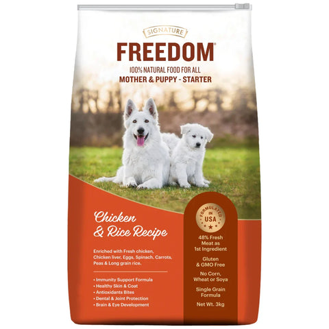Signature Freedom Chicken & Rice Starter Mother & Puppy Dry Food