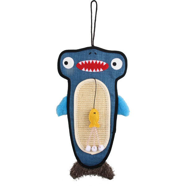 GiGwi Cat Scratcher with Catnip Alligator Toy for Cats