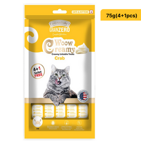 Grain Zero Crab Lickable Creamy Cat Treats