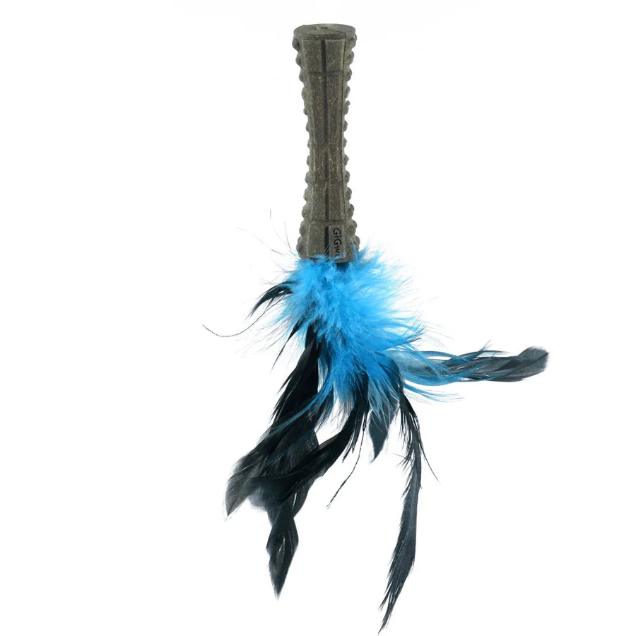 GiGwi Johnny Stick With Catnip & Natural Feathers
