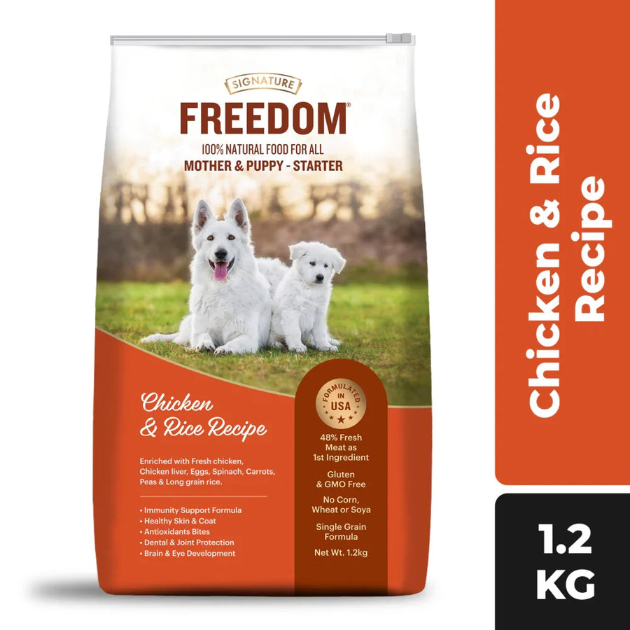 Signature Freedom Chicken & Rice Starter Mother & Puppy Dry Food