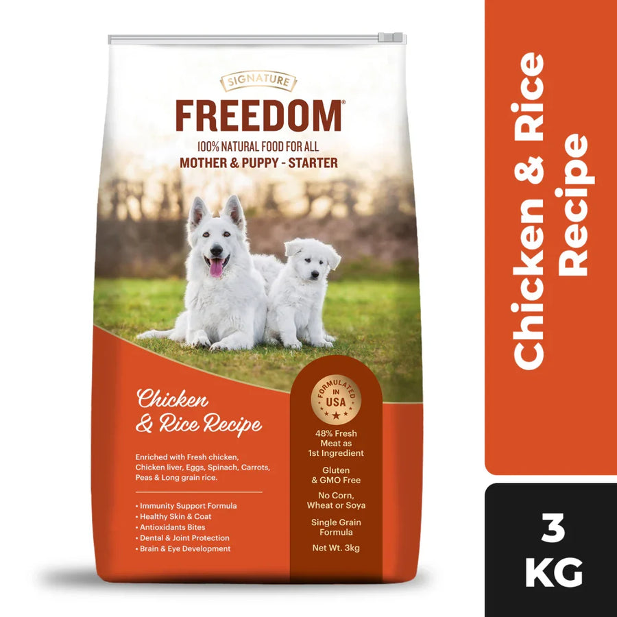 Signature Freedom Chicken & Rice Starter Mother & Puppy Dry Food
