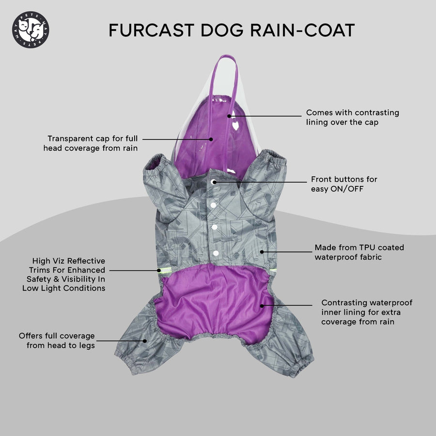 Pets Way Dog Raincoat Furcast Dust for Dogs