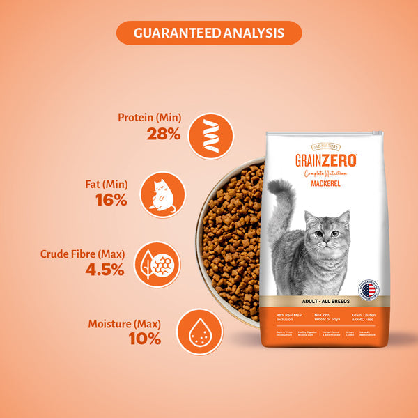 Grain Zero Mackerel Adult Cat Dry Food
