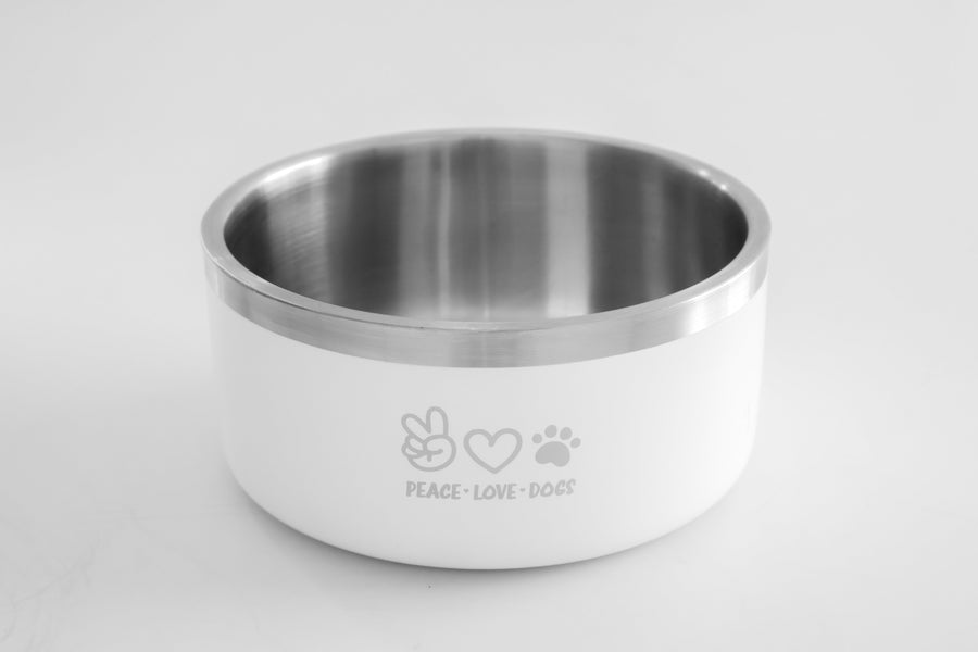 Story Tails Double Wall Dog Bowl Color & Anti Skid  Base