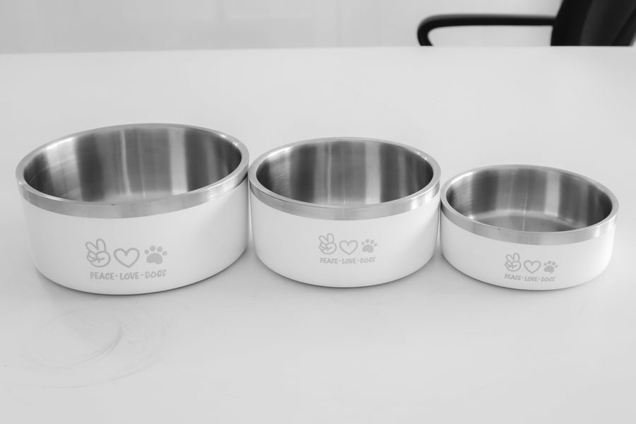Story Tails Double Wall Dog Bowl Color & Anti Skid  Base