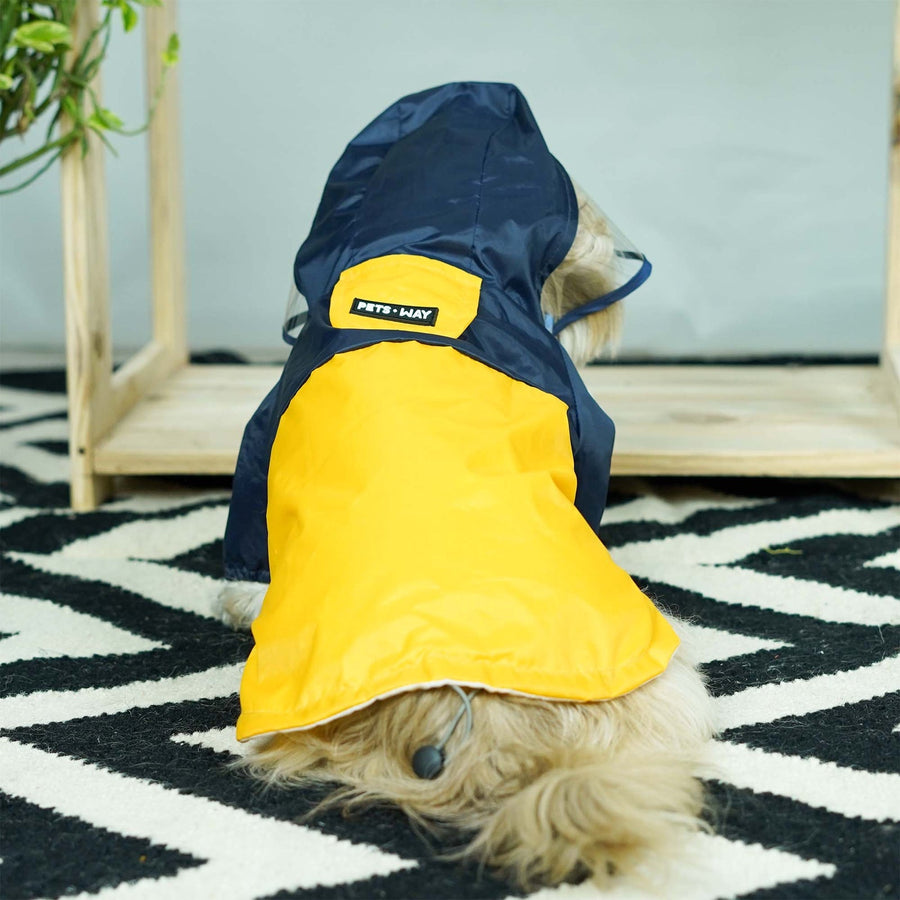 Pets Way Rainstorm Canary Raincoat for Dogs
