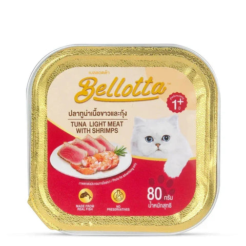 Bellotta Tuna Light Meat With Shrimp Cat Food Tray