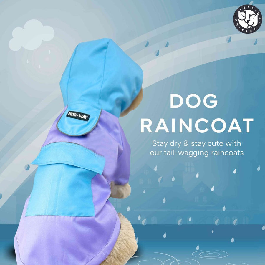 Pets Way Rainstorm Lavender Raincoat for Dogs