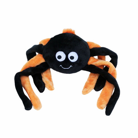 Zippy Paws Halloween Grunterz Spider Orange Plush Toy