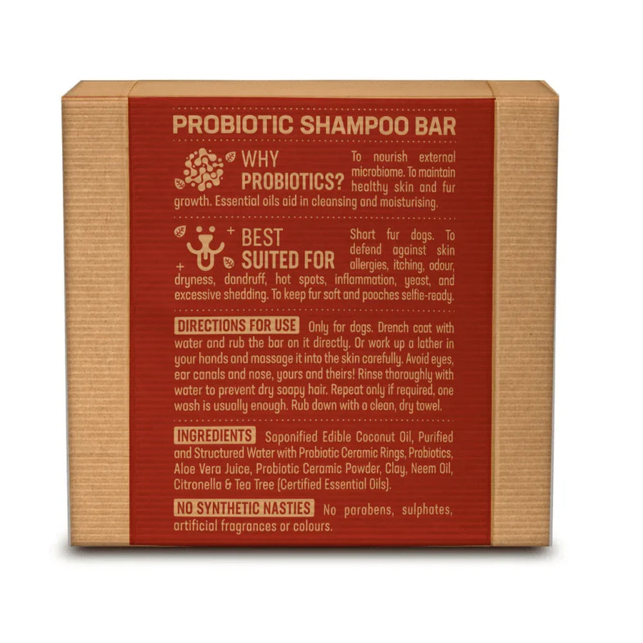 Right4Paws Probiotic Shampoo Bar for Short Haired Dogs
