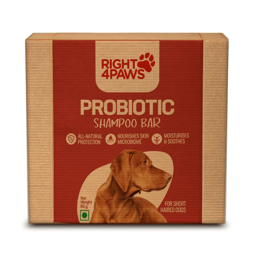 Right4Paws Probiotic Shampoo Bar for Short Haired Dogs
