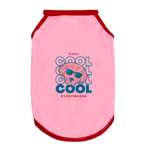Pets Way Solid Flamingo Stay cool Vest for Dogs