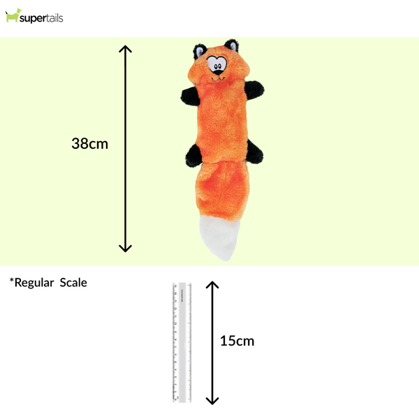 Zippy Paws Zingy Fox Plush Toy for Dogs