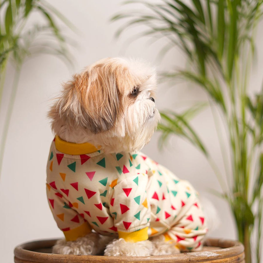 Pets Way Tazzo Printed Jumpsuit for Dogs
