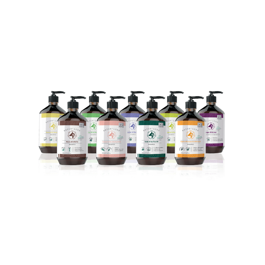 M-Pets Natur'luxe Melia Neem Oil & Bai Bu Shampoo for Dogs