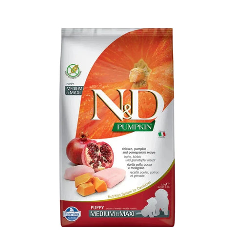 N&D Pumpkin Chicken & Pomegranate Puppy Medium Maxi Dog Dry Food
