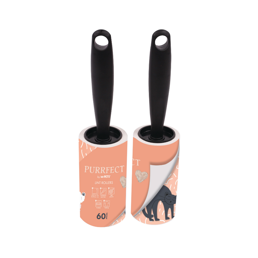 M-Pets Purrfect Lint Rollers Pink For Pet Hair Pickup