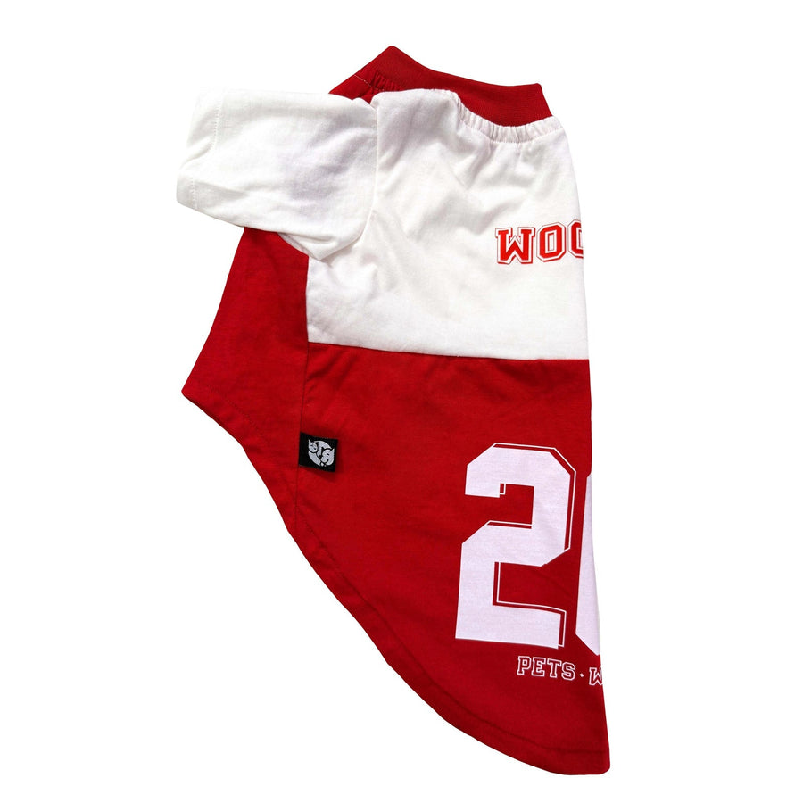 Pets Way Red Barkball Woofers T-Shirt for Dogs