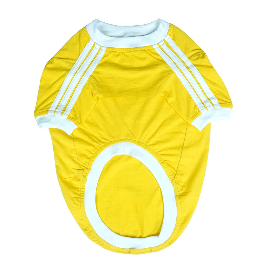 Pets Way Dive In Stripes Yellow T-Shirt for Dogs