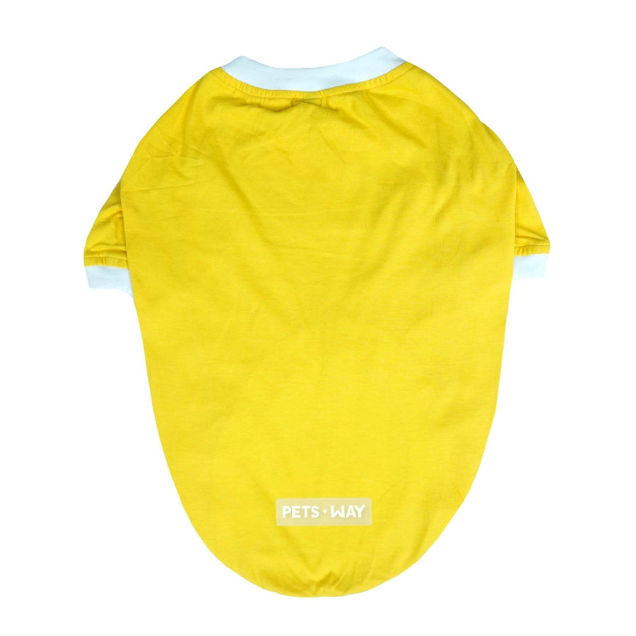 Pets Way Dive In Stripes Yellow T-Shirt for Dogs